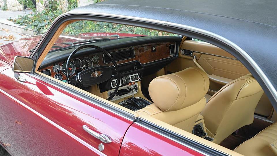 سقف چرمی با کابین زیبای جگوار XJ6-C مدل 1976