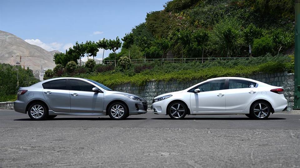 تست و بررسی کیا سراتو و مزدا 3 نیو