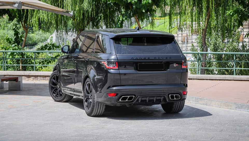 طراحی نمای عقب رنجرور اسپرت SVR مدل 2020