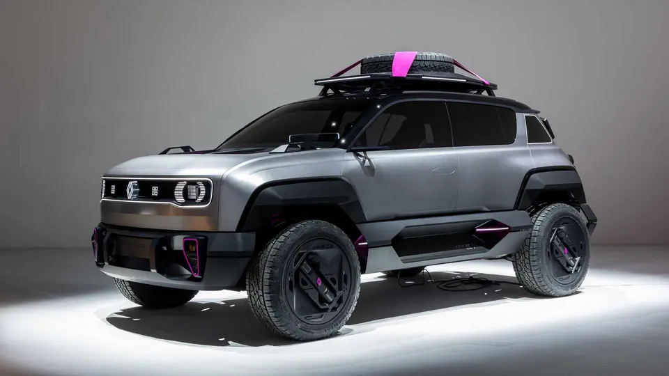 شاسي بلند برقي کانسپت رنو 4ever Trophy