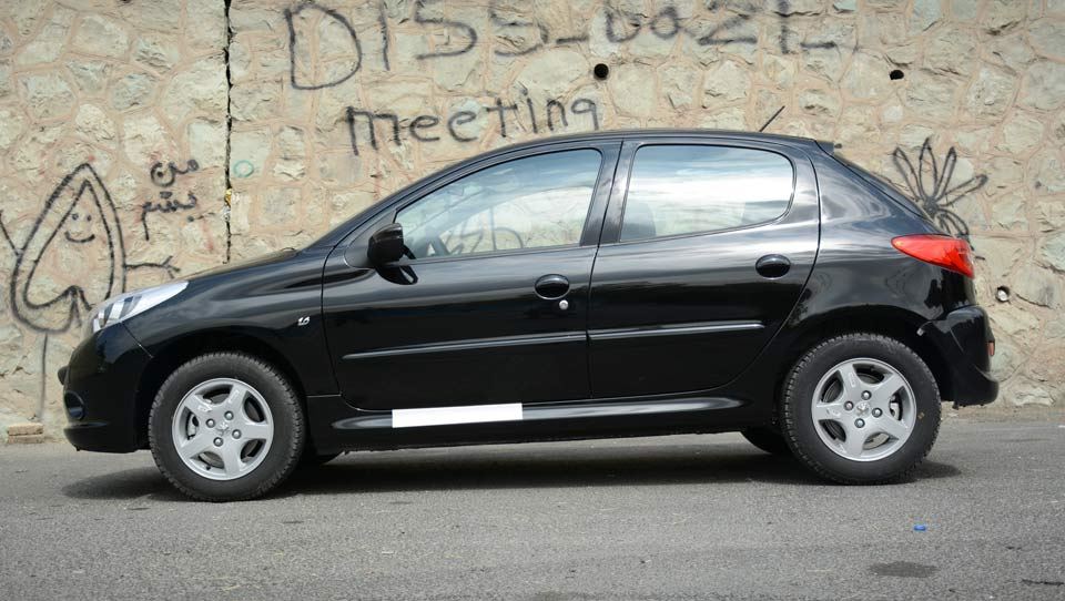 طراحی نمای کنار پژو 207i پانوراما 