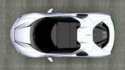 فراری SF90 اسپاید نسخه Bianco Courmayeur