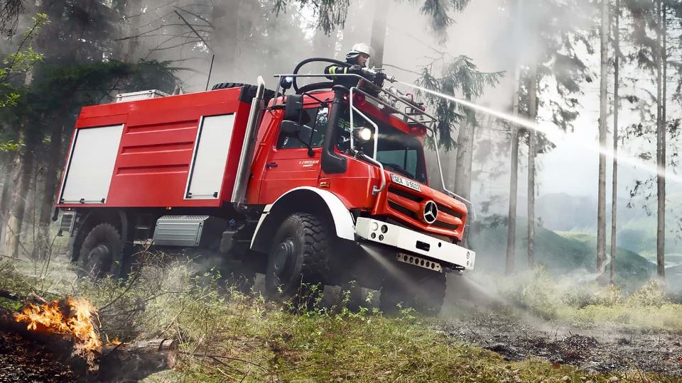 مرسدس یونیماگ نمایشگاه FIRE mobil