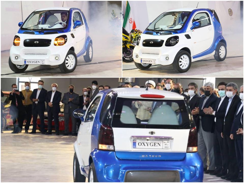 خودرو برقی اکسیژن خودروسازان جنوب