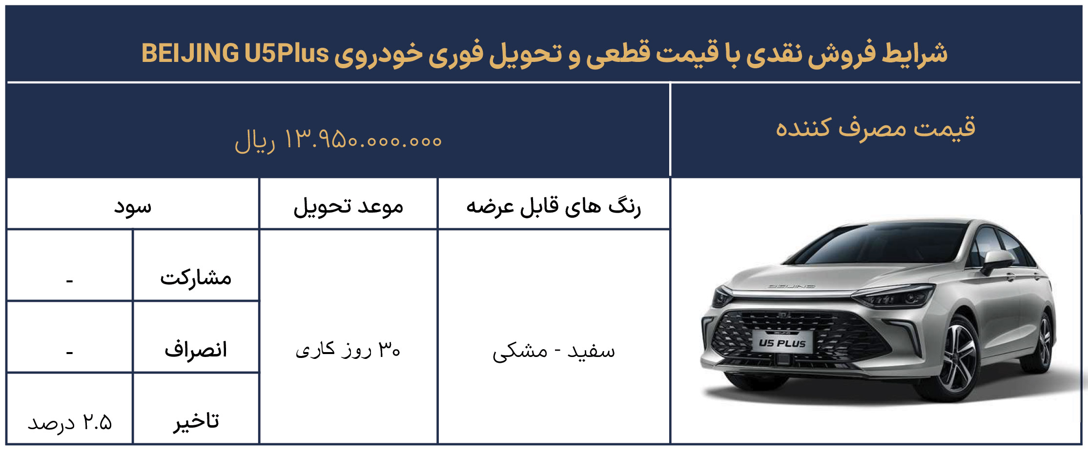 ثبت نام بیجینگ یو 5 پلاس دیار خودرو