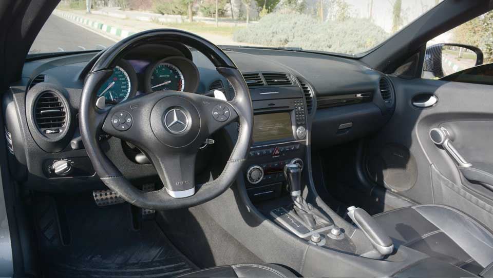 کابین و امکانات مرسدس بنز SLK55 AMG