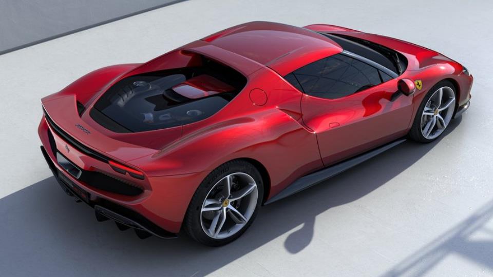 طراحی نمای عقب فراری 296GTB