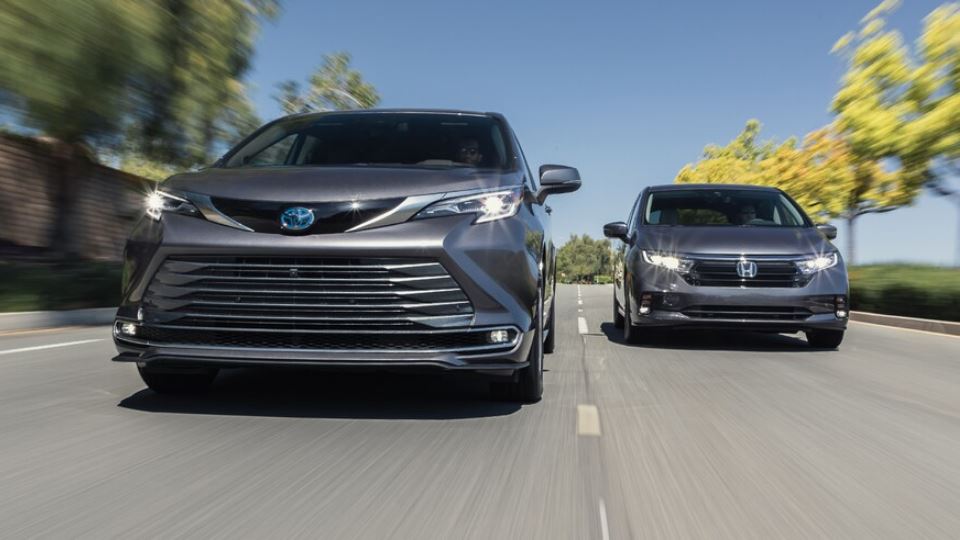 ون های هوندا اودیسه و تویوتا سی ینا از بهترین خودروها برای خانواده های پرجمعیت 