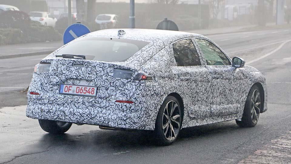 تصاویر جاسوسی هوندا سیویک فست‌بک مدل 2022