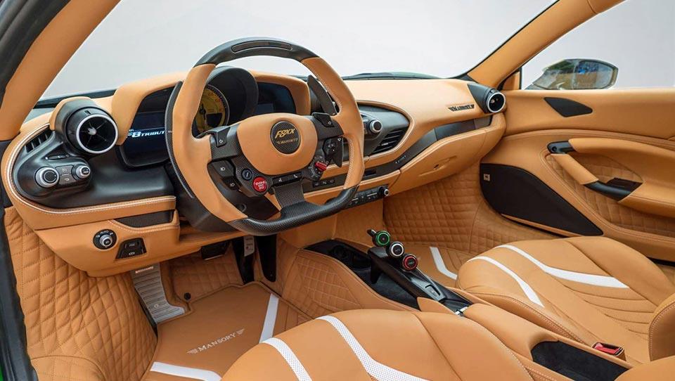 کابین فراری F8 Tributo با تیونینگ منصوری 