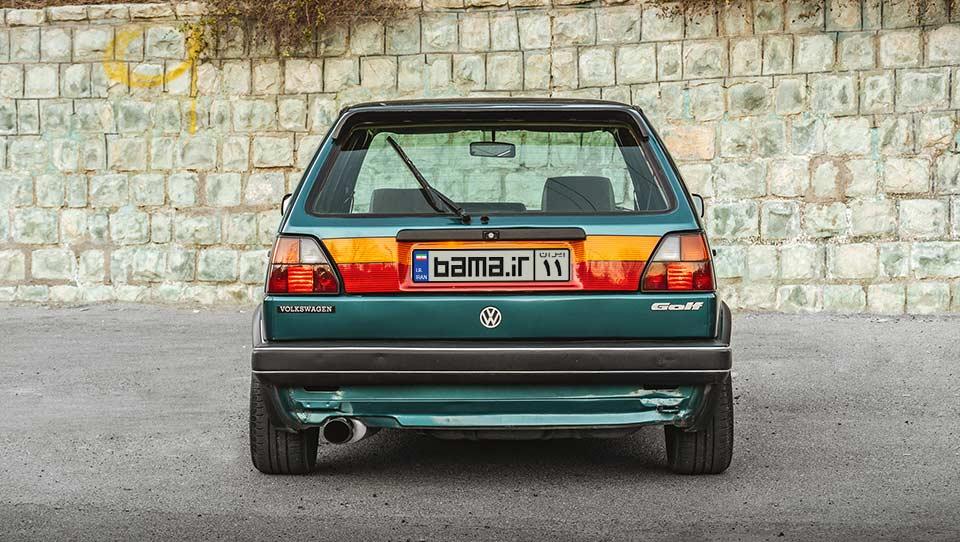 طراحی نمای عقب فولکس‌واگن گلف مارک 2 مدل 1992