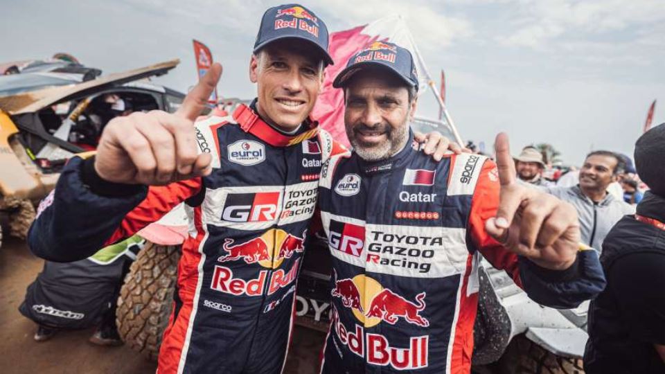 تویوتا هایلوکس GR DKR T1+ ناصر العطیه و کمک راننده فرانسوی متیو بامل