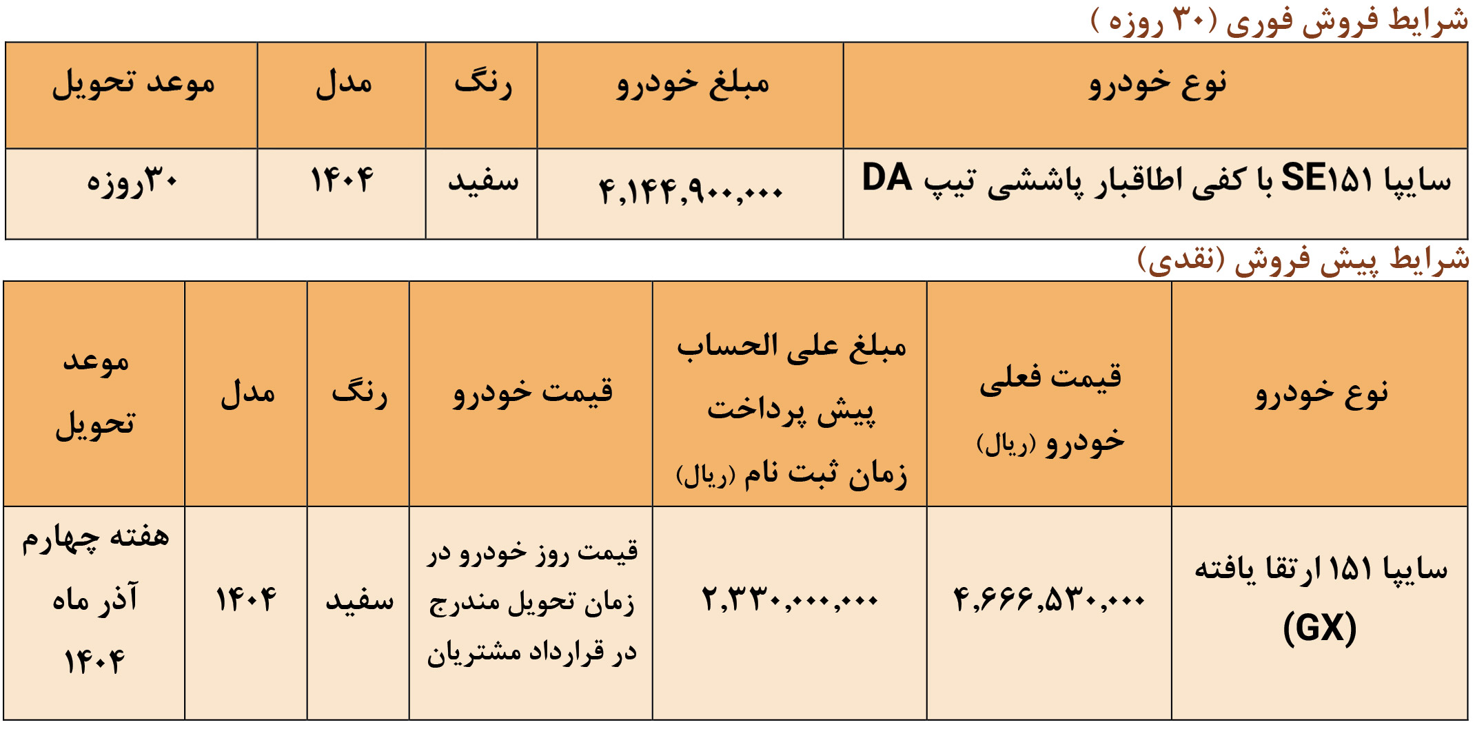 ثبت نام وانت 151 ارتقایافته جی ایکس