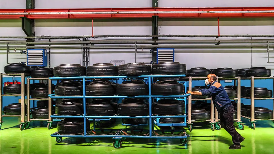 توليد تاير واردات تاير و صادرات لاستيک