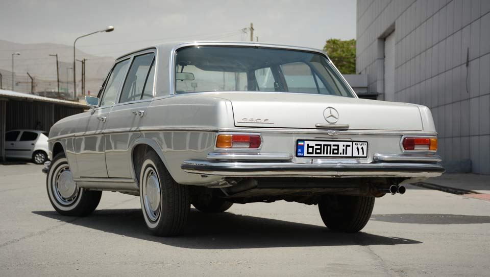 طراحی نمای عقب مرسدس‌بنز W108 مدل 1970
