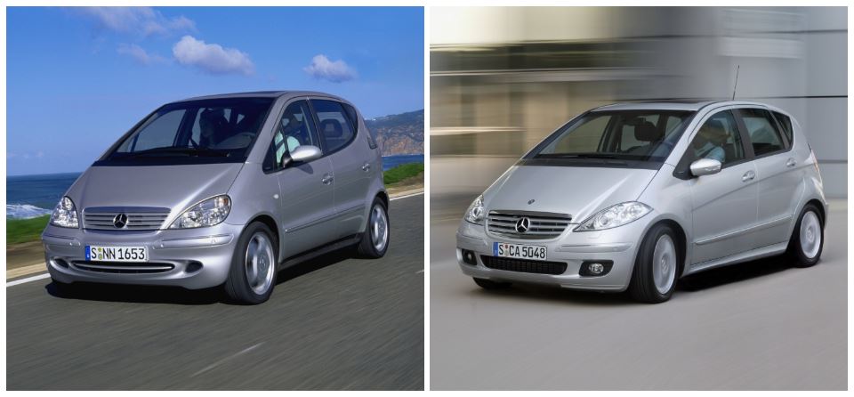 مرسدس بنز A کلاس نسل یک و دو