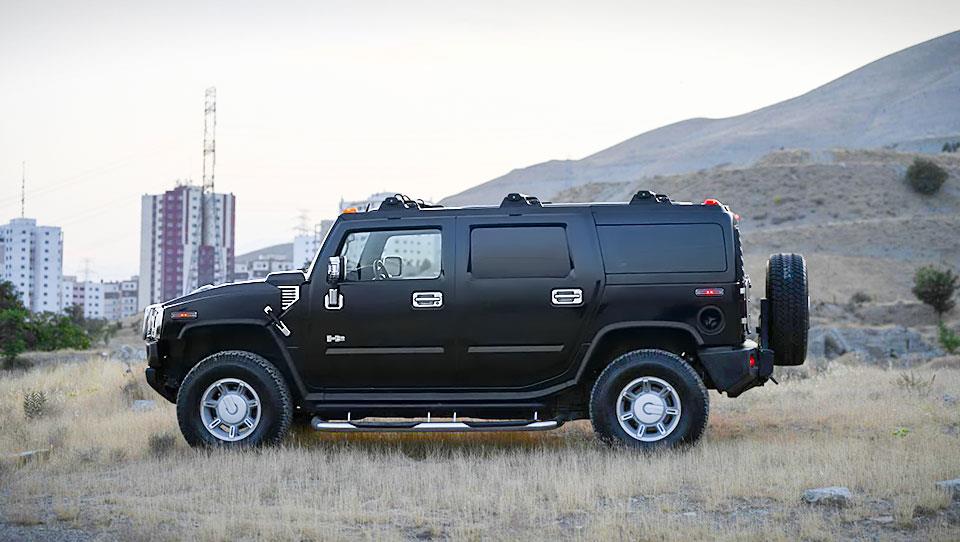 طراحی نمای کنار هامر H2