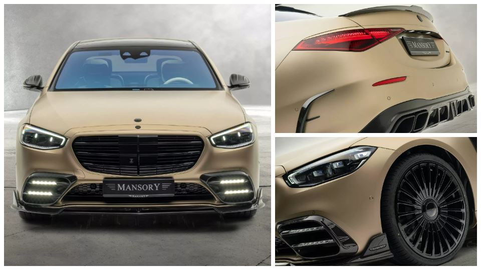 تیونینگ مرسدس بنز S کلاس منصوری طلایی کالاهاری