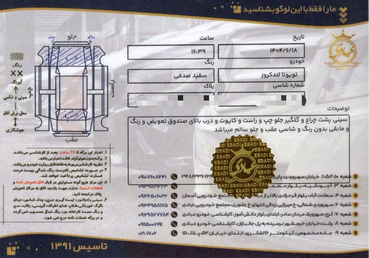 تویوتا  لندکروز چهار در